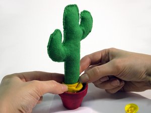 Kaktus Nadelkissen Arbeitsschritt 16
