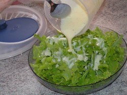 Grüner Salat Arbeitsschritt 3