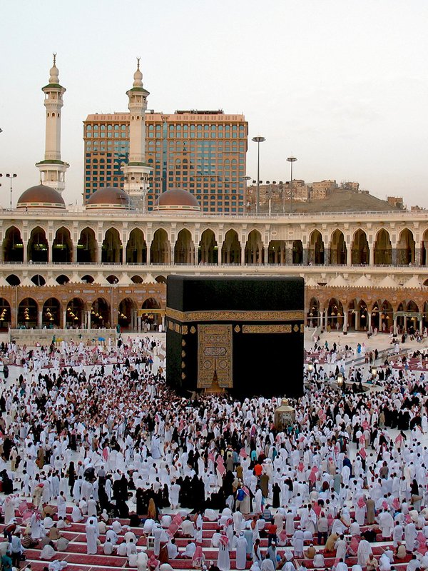 Die Kaaba in Mekka ist das wichtigste Heiligtum im Islam.