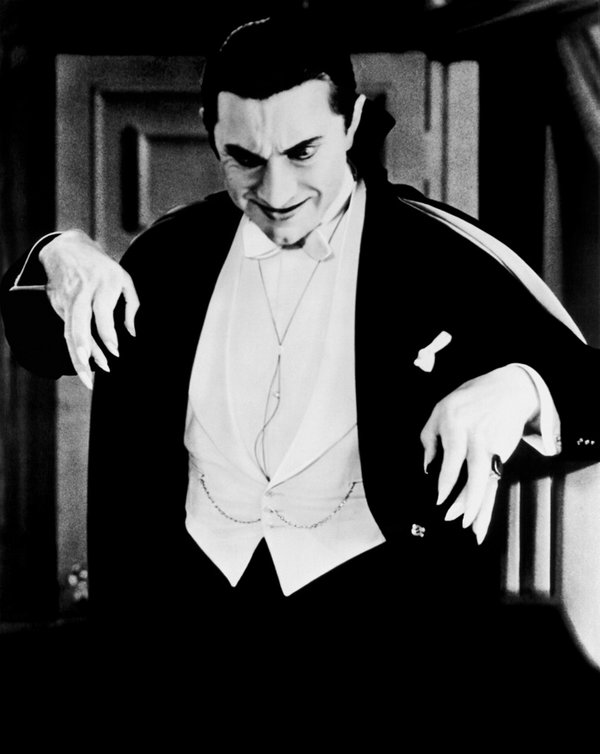 Der ungarische Schauspieler Bela Lugosi in seiner berühmten Rolle als Vampir "Graf Dracula"