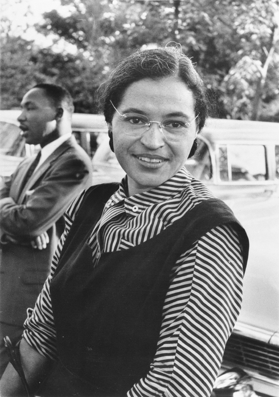 Rosa Parks mit Martin Luther King jr.