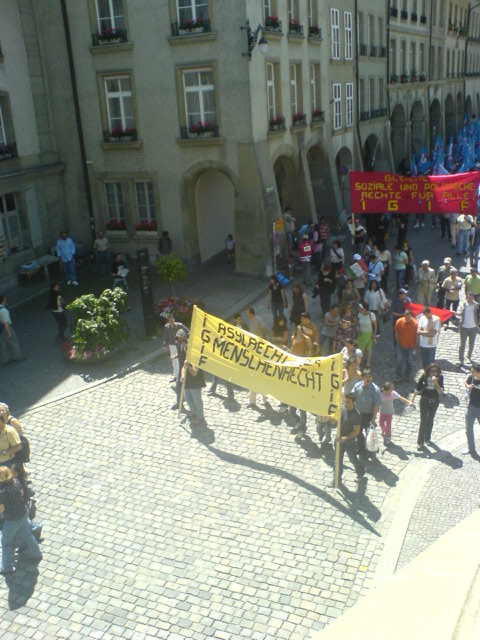 Demonstration für die Menschenrechte